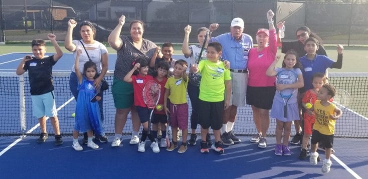 Photo of group at 2024 Hispanic Tennis Lessons Week 2