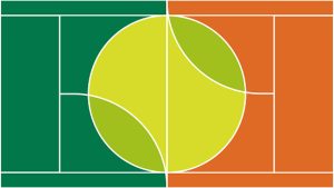 graphic of tennis on multi surfaces